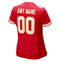 Kansas City Chiefs Women's Custom Game Jersey Red