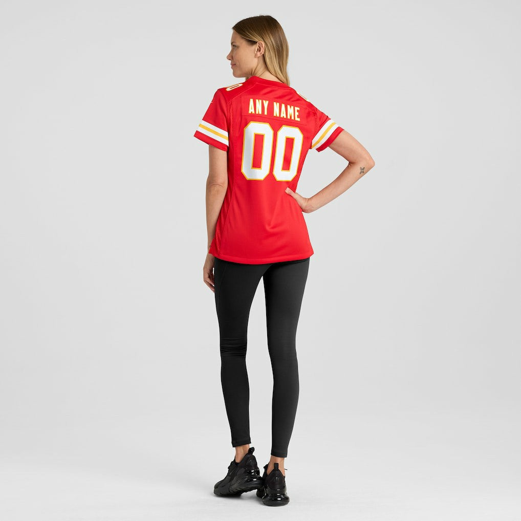 Kansas City Chiefs Women's Custom Game Jersey Red