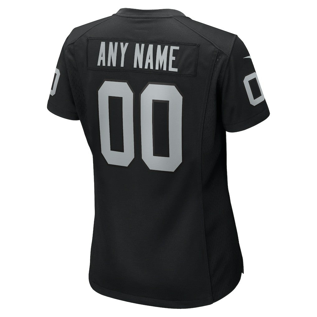 Las Vegas Raiders Women's Custom Game Jersey Black