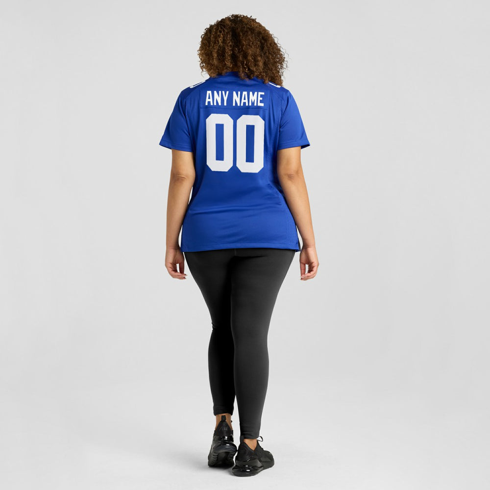 New York Giants Women's Custom Jersey Royal