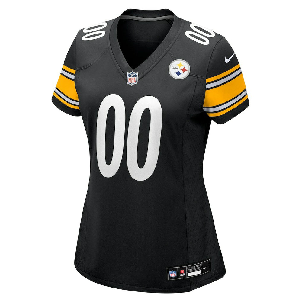 Pittsburgh Steelers Women's Custom Game Jersey Black
