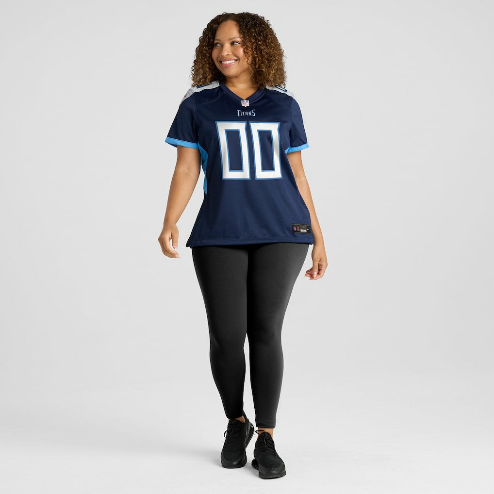 Tennessee Titans Women's Custom Game Jersey Navy