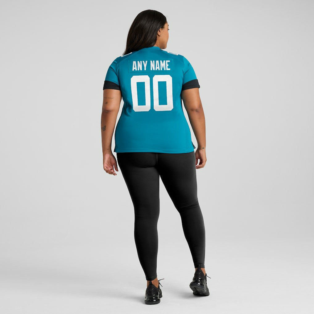 Jacksonville Jaguars Women's Custom Team Jersey Teal