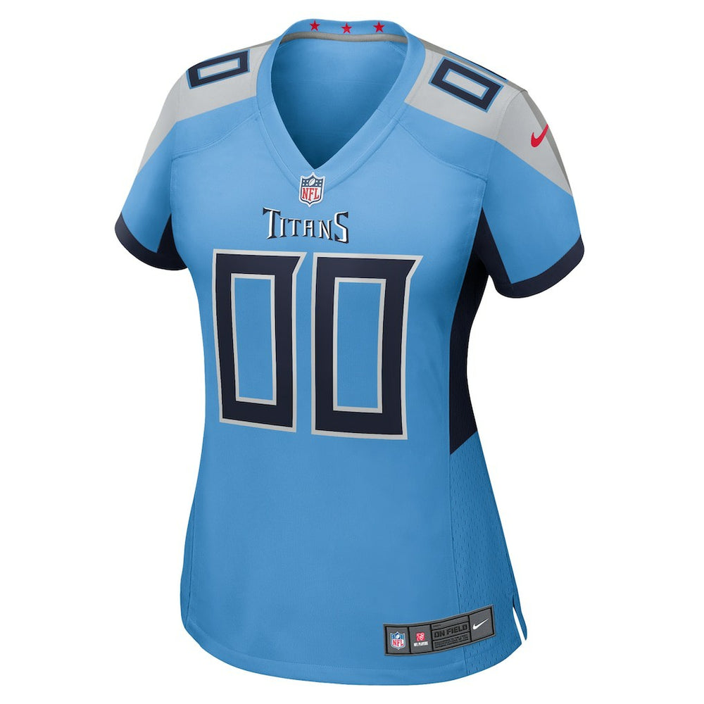 Tennessee Titans Women's Alternate Custom Game Jersey Light Blue