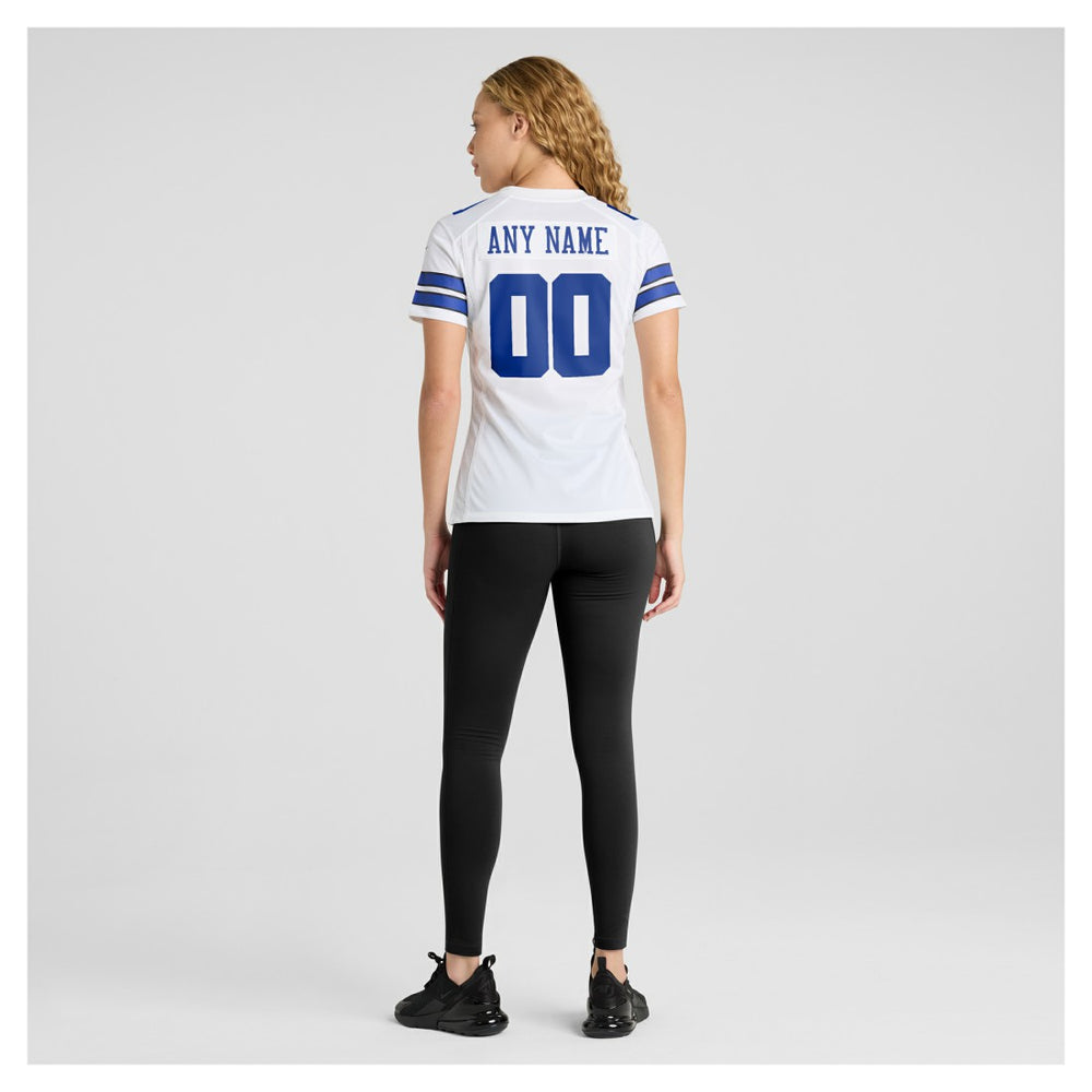 Dallas Cowboys Women's Custom Game Jersey White