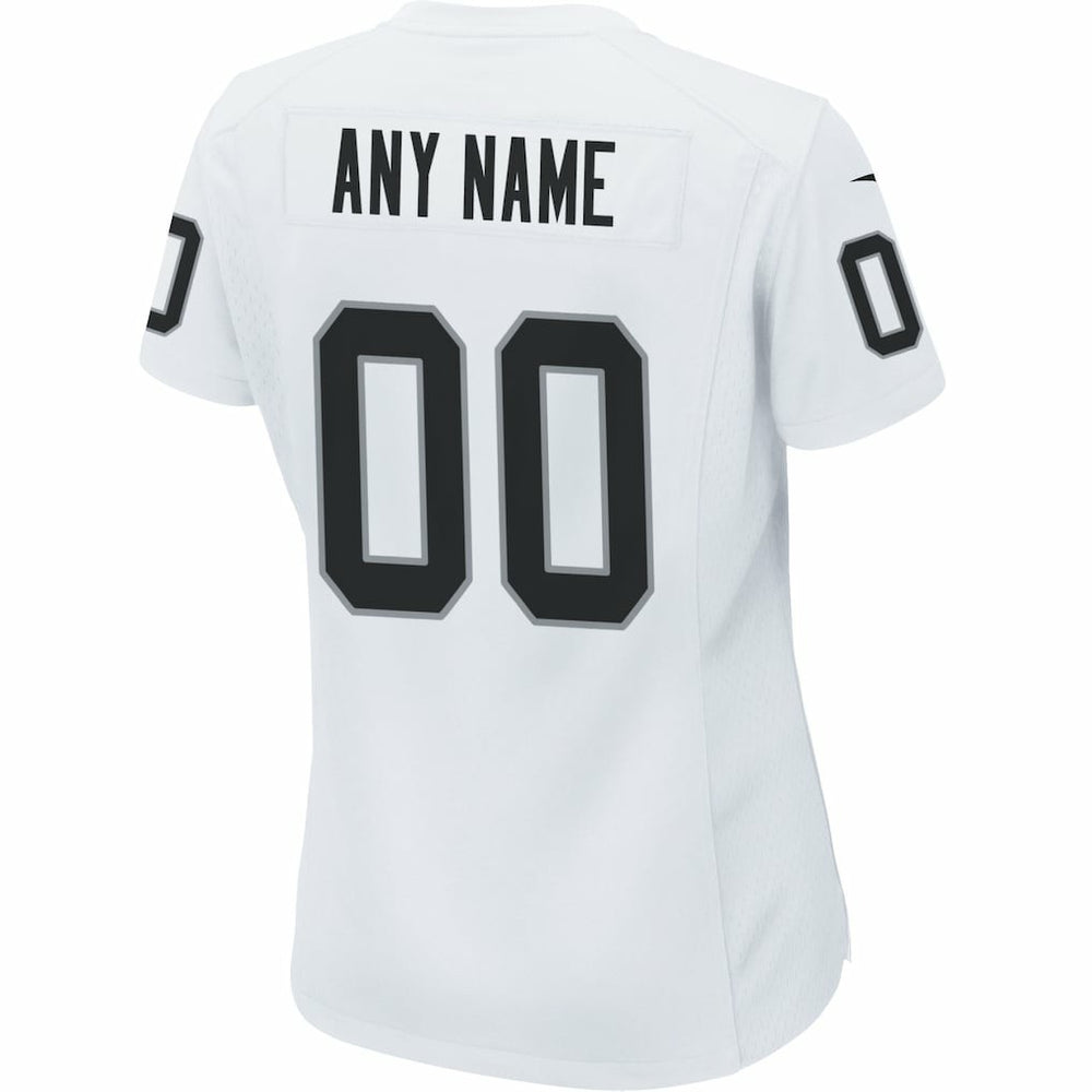 Las Vegas Raiders Women's Custom Game Jersey White