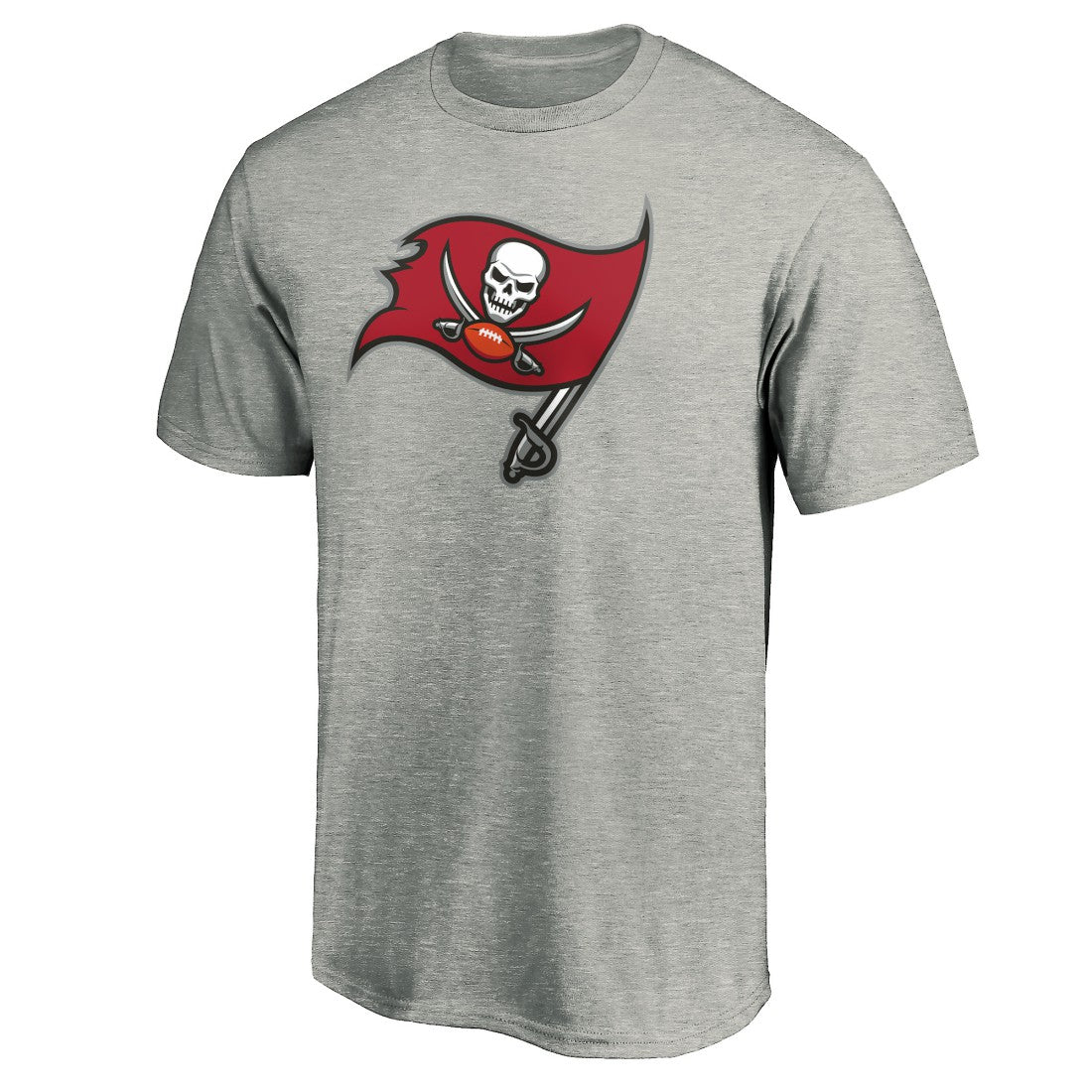 Tampa Bay Buccaneers Primary Logo T-Shirt Heather Gray
