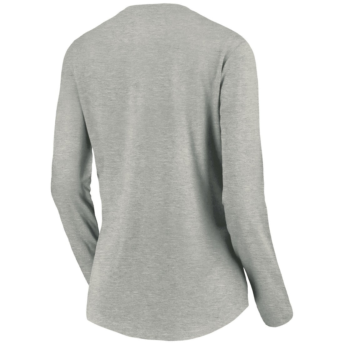 Tampa Bay Buccaneers Women's Primary Logo Long Sleeve V-Neck T-Shirt Heather Gray