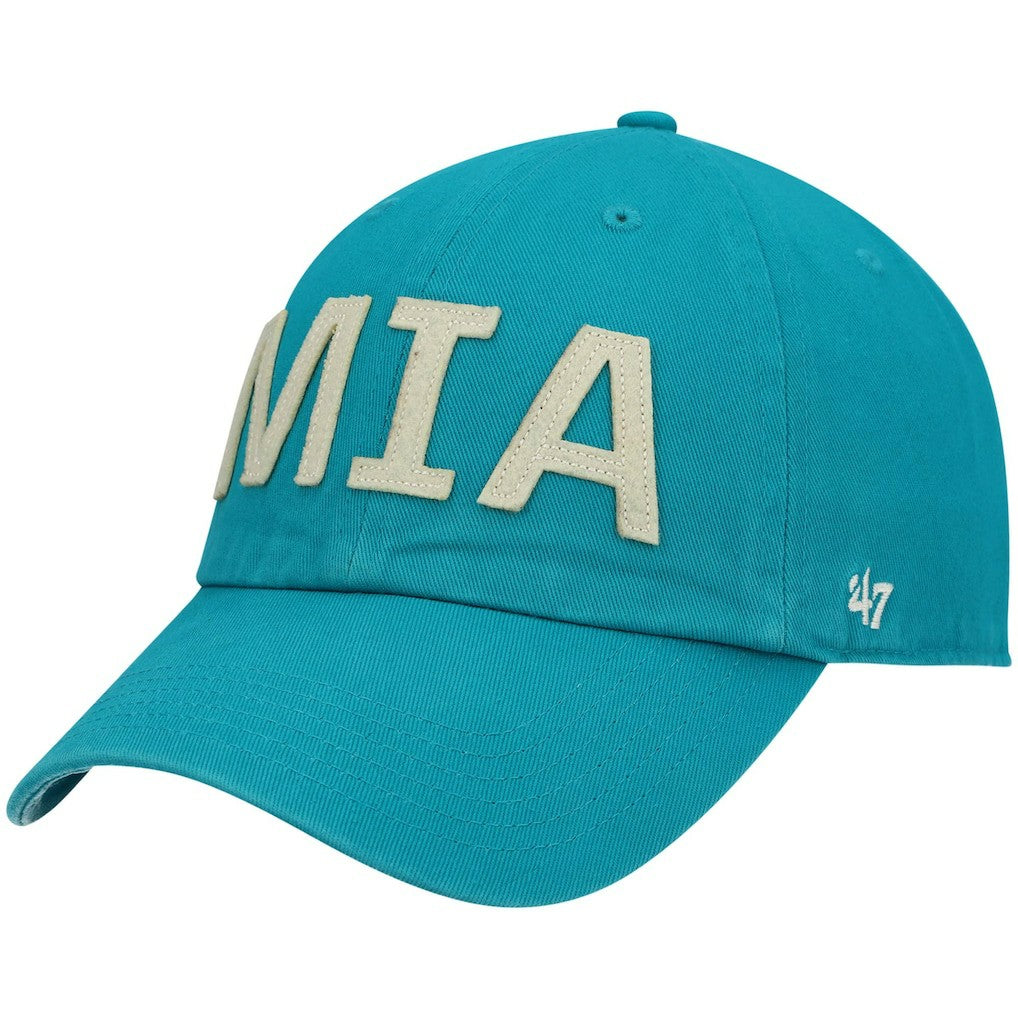 Miami Dolphins '47 Women's Finley Clean Up Adjustable Hat Aqua