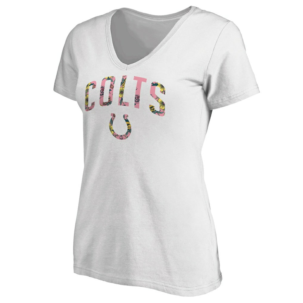 Indianapolis Colts Women's Floral Arch T-Shirt White