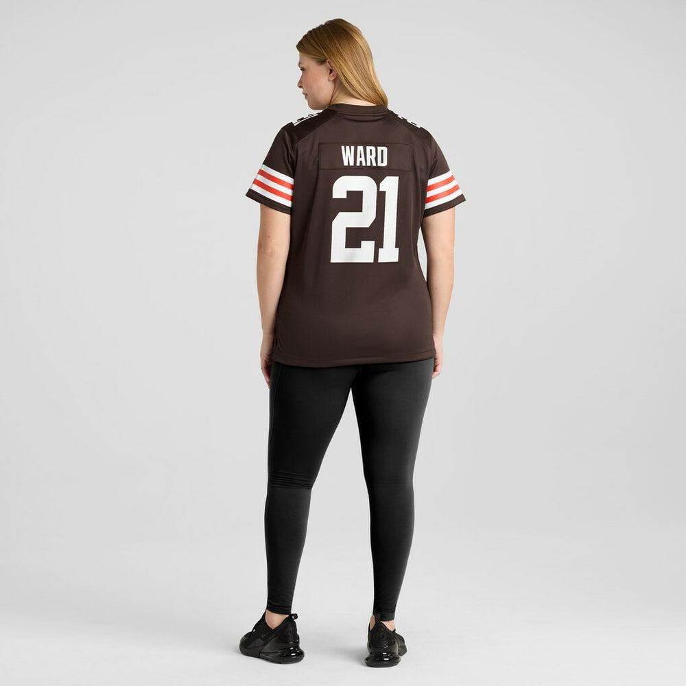 Denzel Ward Cleveland Browns Women's Player Game Jersey Brown