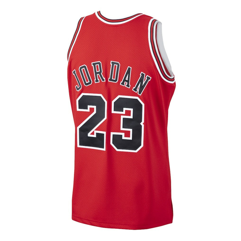 Michael Jordan Chicago Bulls 1997/98 Hardwood Classics Authentic Jersey Scarlet