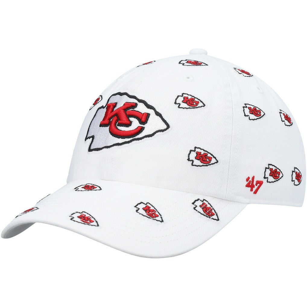 Kansas City Chiefs '47 Women's Confetti Clean Up Adjustable Hat White