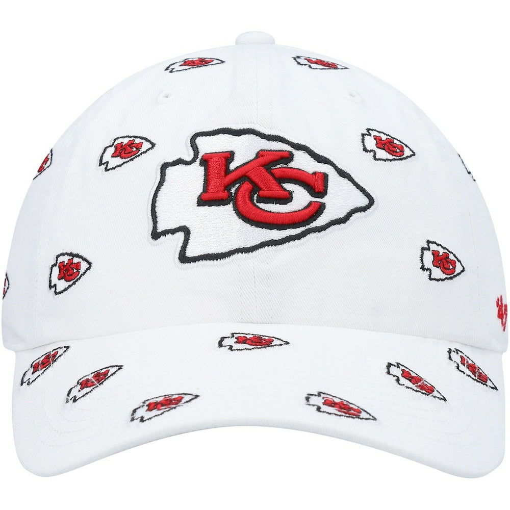 Kansas City Chiefs '47 Women's Confetti Clean Up Adjustable Hat White