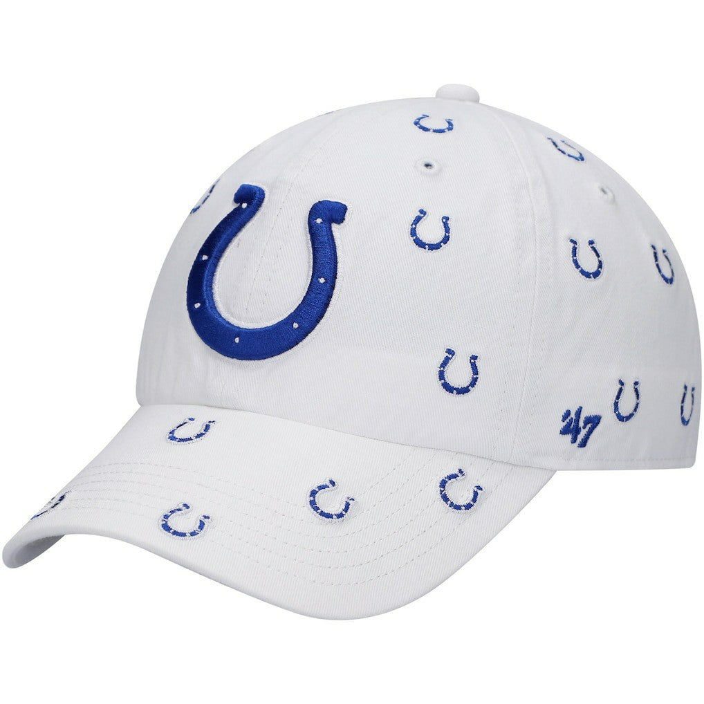 Indianapolis Colts '47 Women's Confetti Clean Up Adjustable Hat White