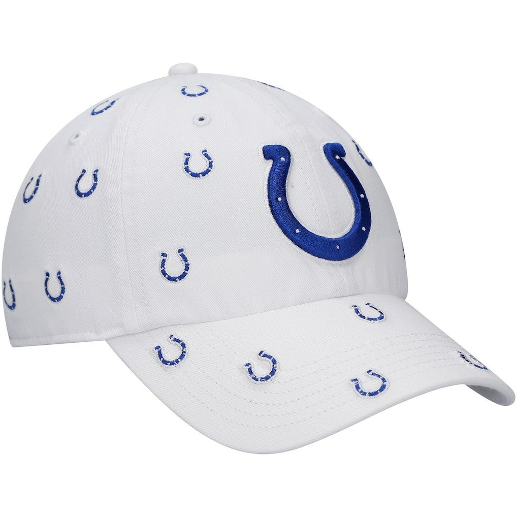 Indianapolis Colts '47 Women's Confetti Clean Up Adjustable Hat White