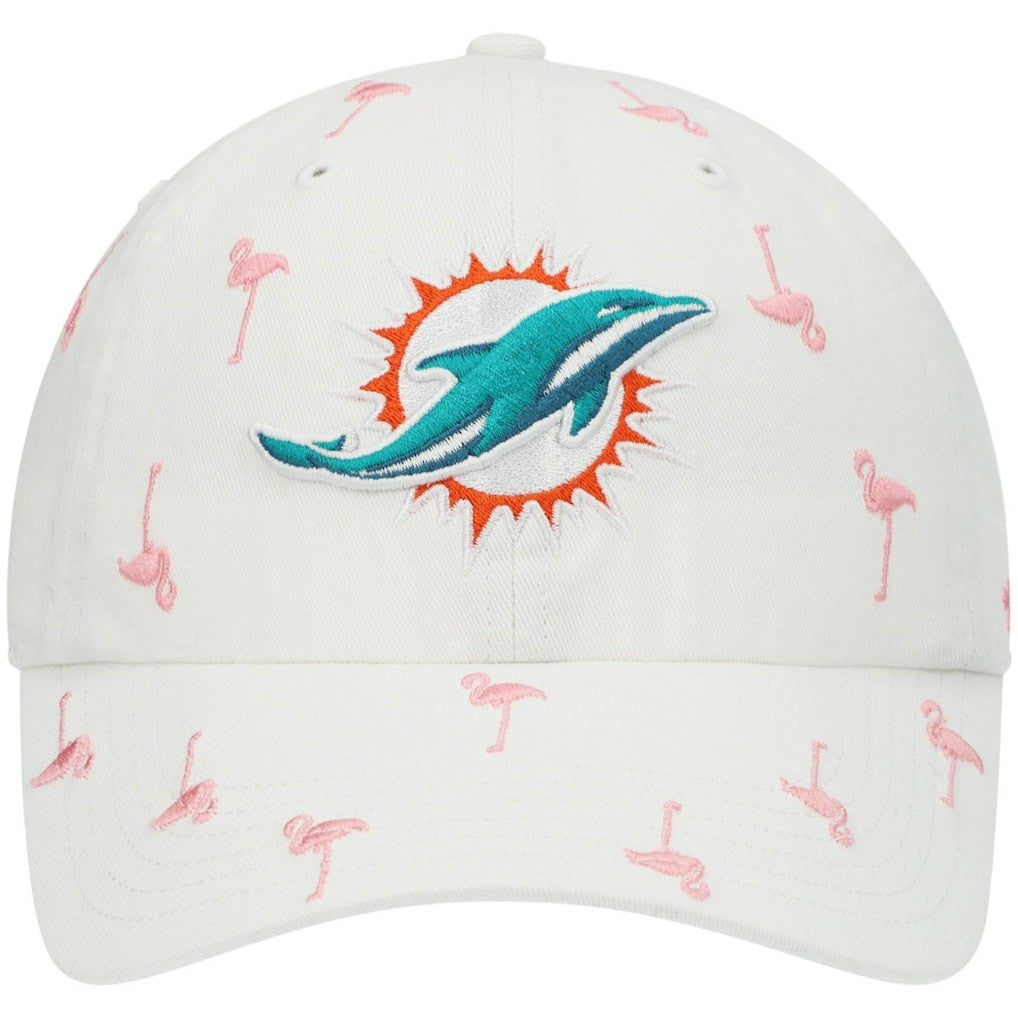 Miami Dolphins '47 Women's Confetti Clean Up Adjustable Hat White