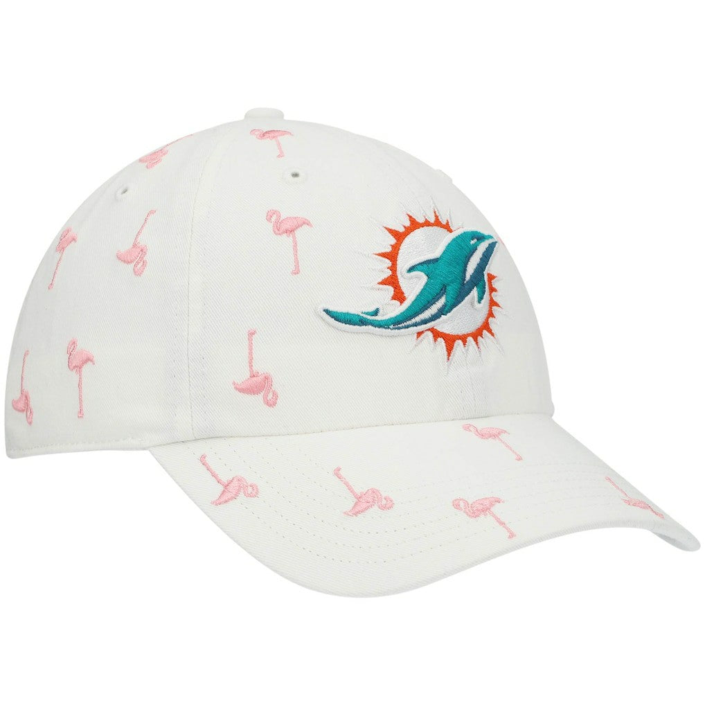 Miami Dolphins '47 Women's Confetti Clean Up Adjustable Hat White