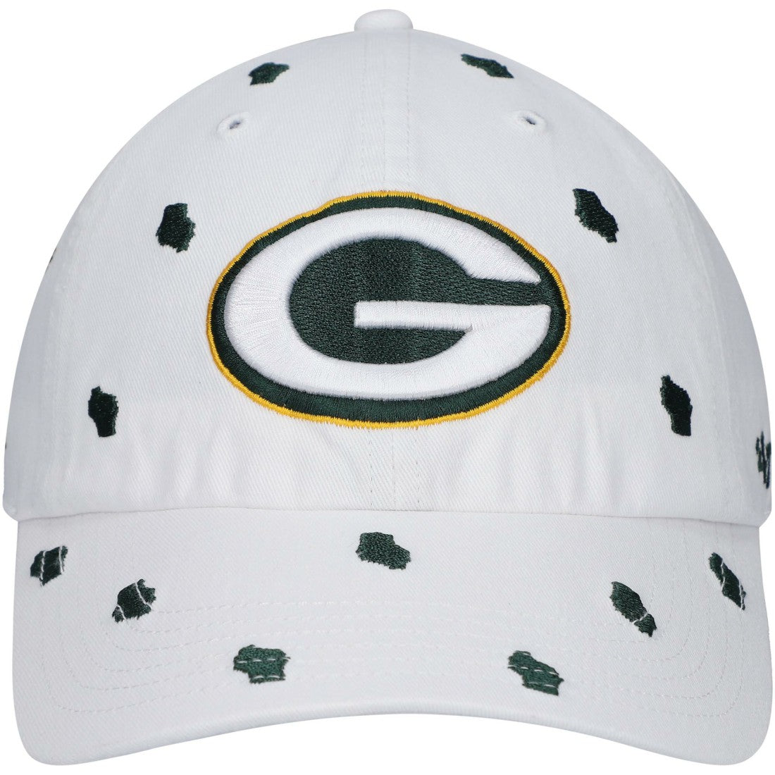 Green Bay Packers '47 Women's Confetti Clean Up Adjustable Hat White