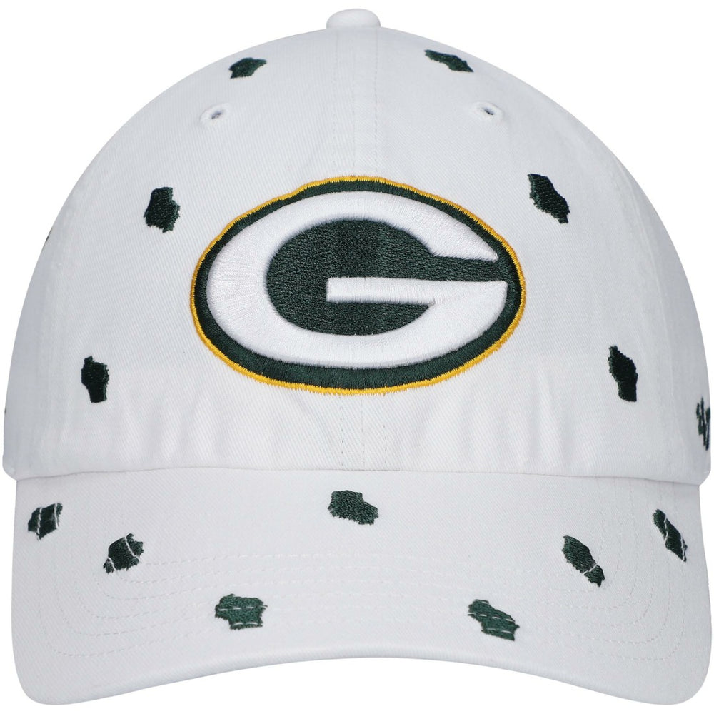 Green Bay Packers '47 Women's Confetti Clean Up Adjustable Hat White