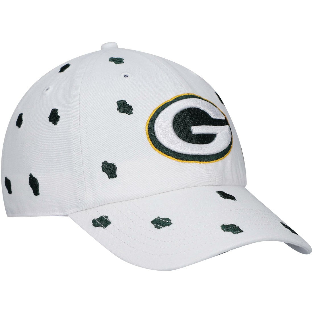 Green Bay Packers '47 Women's Confetti Clean Up Adjustable Hat White