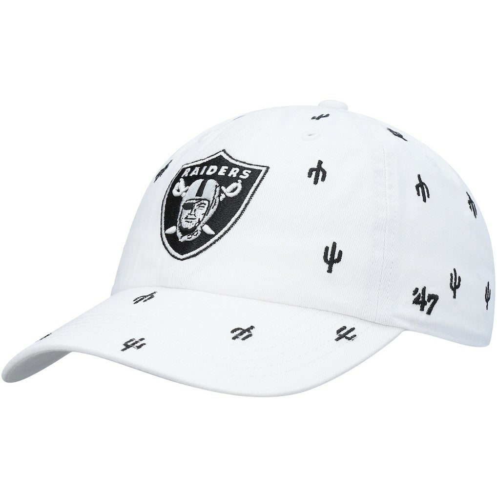 Las Vegas Raiders '47 Women's Confetti Clean Up Adjustable Hat White