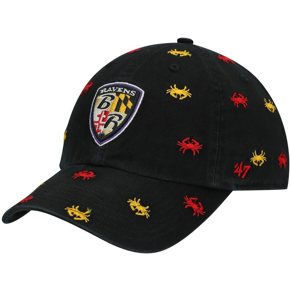 Baltimore Ravens '47 Women's Confetti Clean Up Adjustable Hat Black