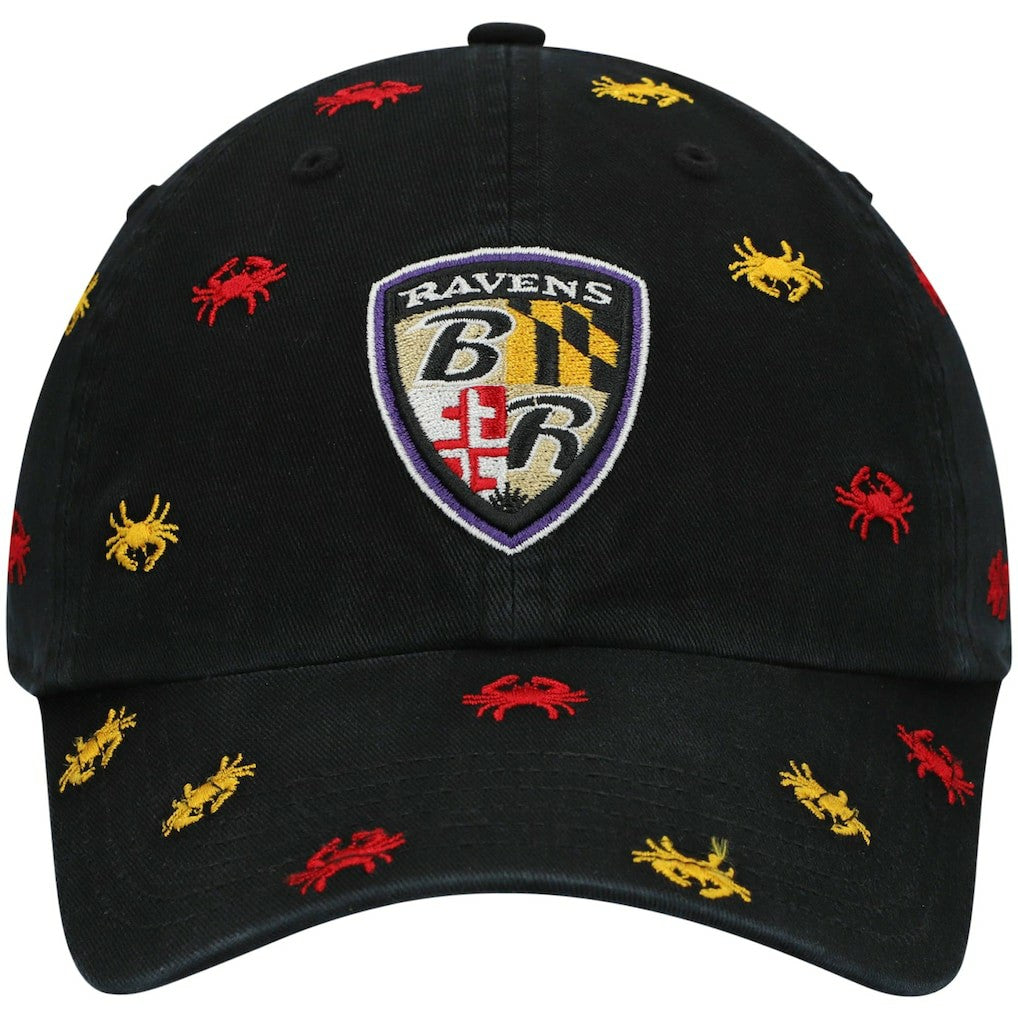 Baltimore Ravens '47 Women's Confetti Clean Up Adjustable Hat Black