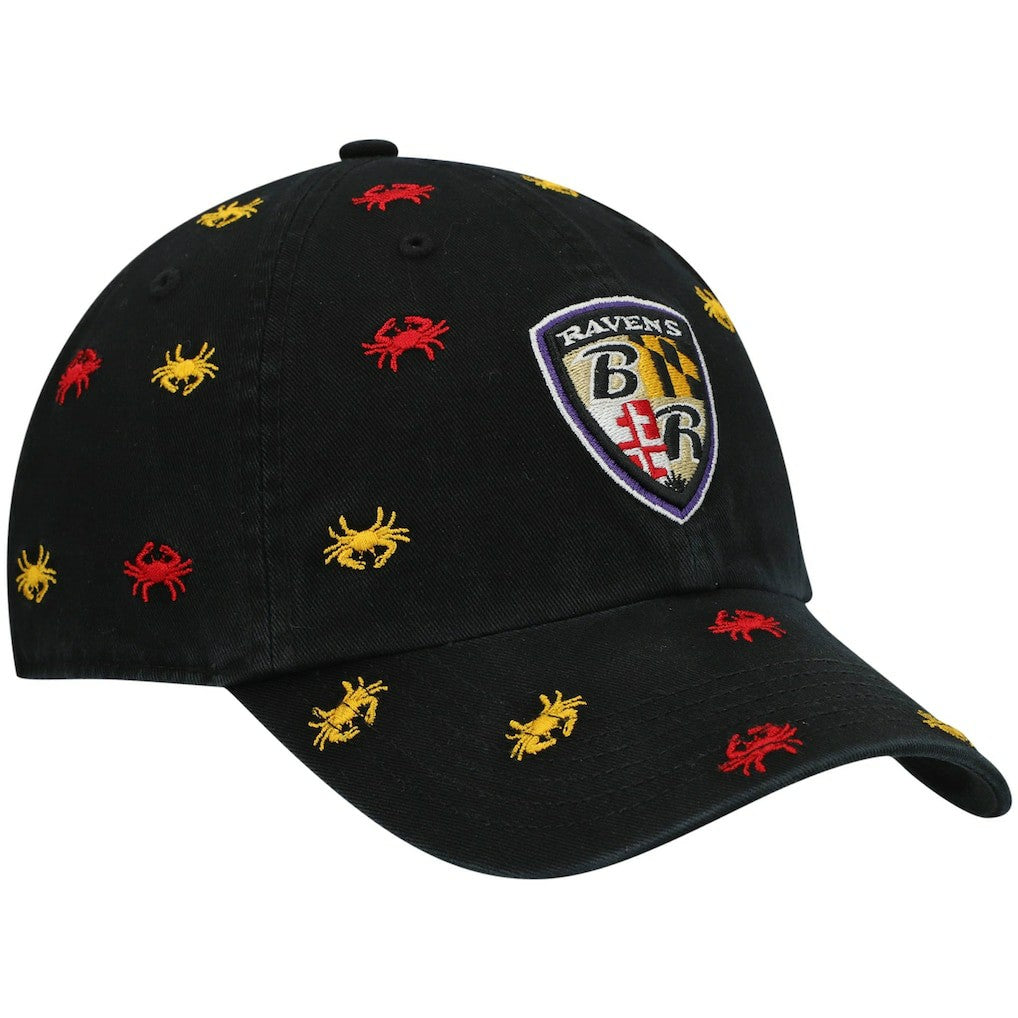 Baltimore Ravens '47 Women's Confetti Clean Up Adjustable Hat Black