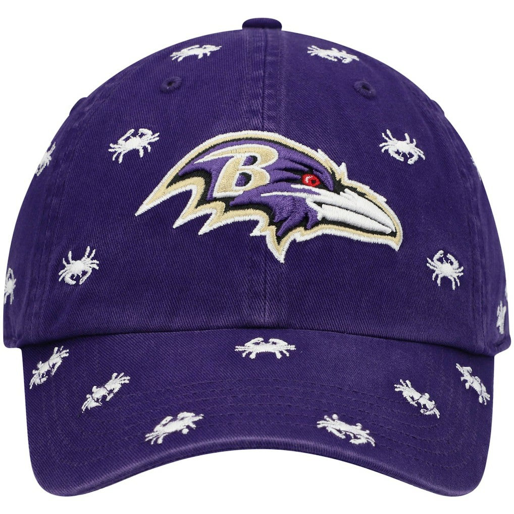 Baltimore Ravens '47 Women's Confetti Clean Up Adjustable Hat Purple