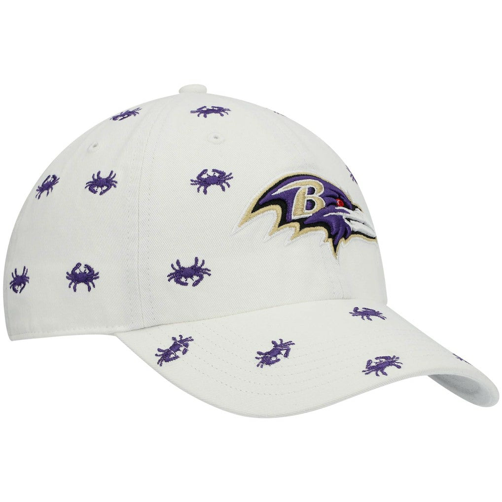 Baltimore Ravens '47 Women's Confetti Clean Up Adjustable Hat White