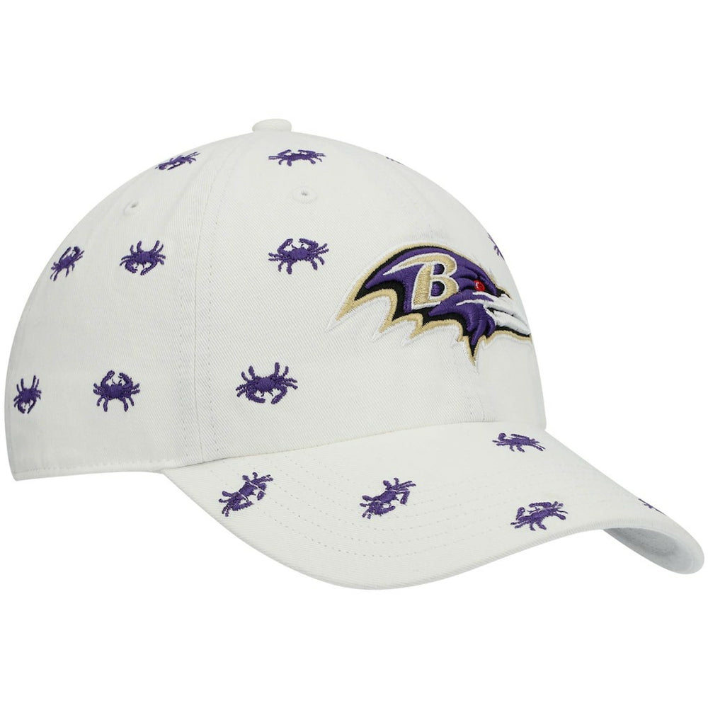 Baltimore Ravens '47 Women's Confetti Clean Up Adjustable Hat White