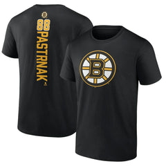 NHL David Pastrnak Boston Bruins Playmaker T-Shirt - Black