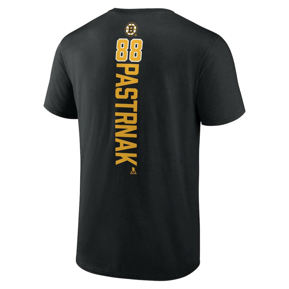 NHL David Pastrnak Boston Bruins Playmaker T-Shirt - Black
