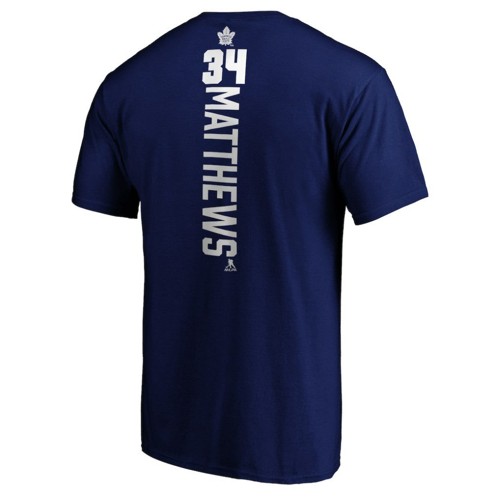 NHL Auston Matthews Toronto Maple Leafs Playmaker T-Shirt - Royal