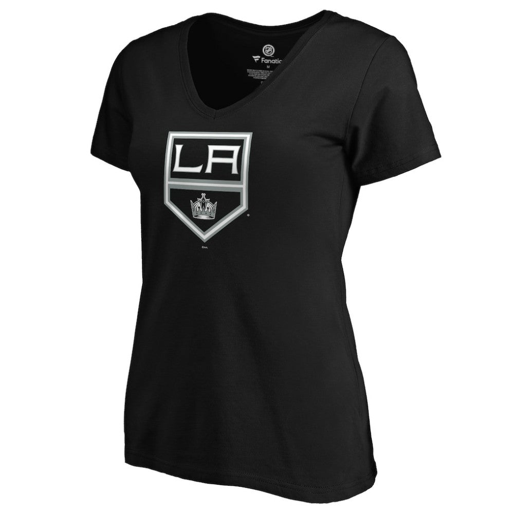 NHL Anze Kopitar Los Angeles Kings Women's Playmaker V-Neck T-Shirt - Black