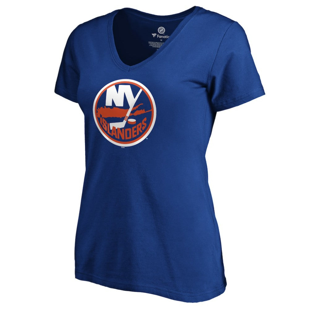 NHL Mathew Barzal New York Islanders Women's Playmaker V-Neck T-Shirt - Royal