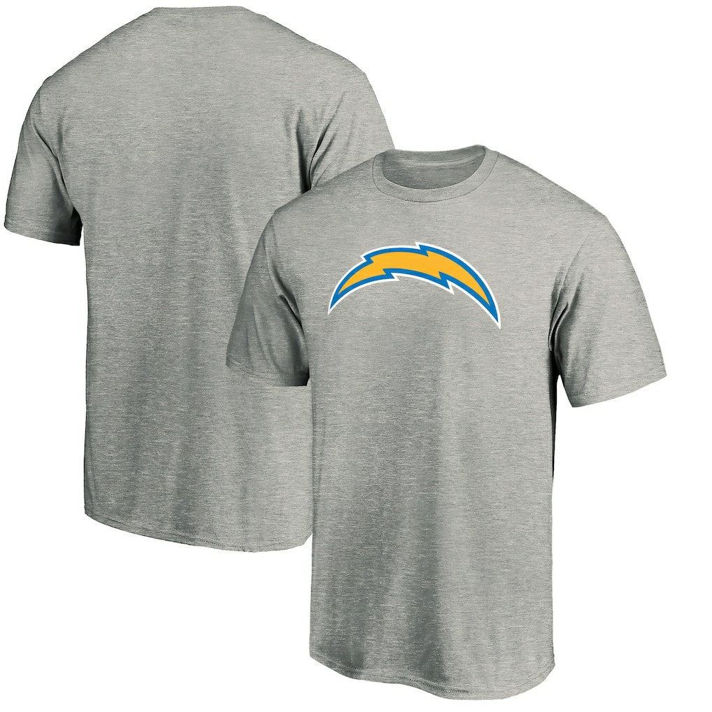 Los Angeles Chargers Primary Logo T-Shirt Heather Gray