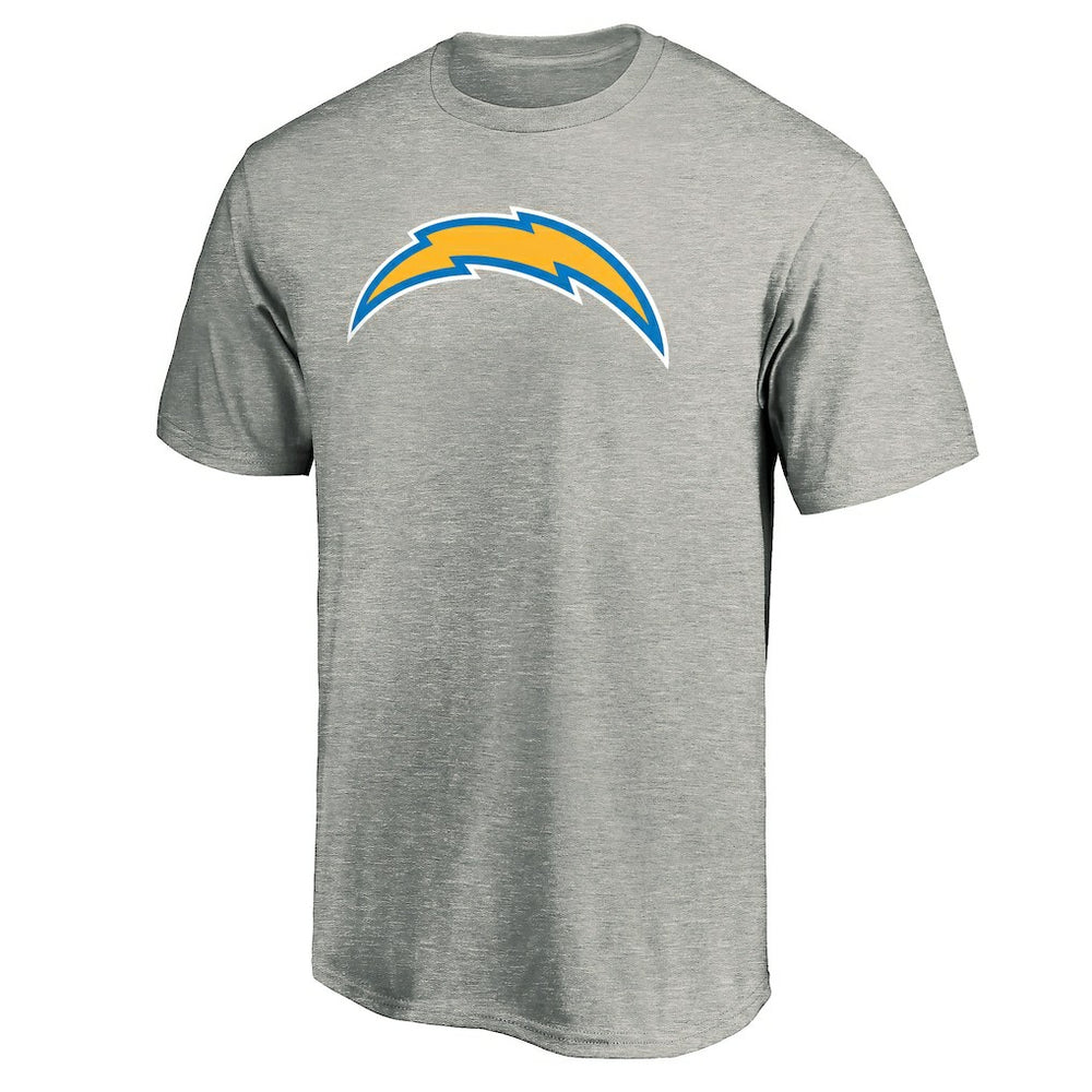 Los Angeles Chargers Primary Logo T-Shirt Heather Gray
