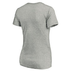 Los Angeles Chargers Women's Primary Logo V-Neck T-Shirt Heather Gray