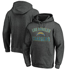 Los Angeles Chargers Victory Arch Pullover Hoodie Heather Gray