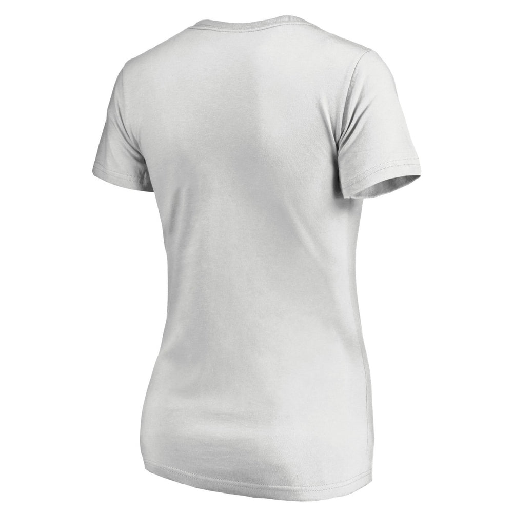 Portland Trail Blazers Women's Floral Arch V-Neck T-Shirt White