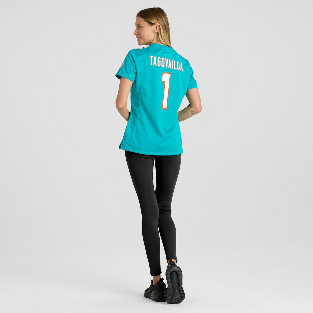 Tua Tagovailoa Miami Dolphins Women's Game Jersey Aqua