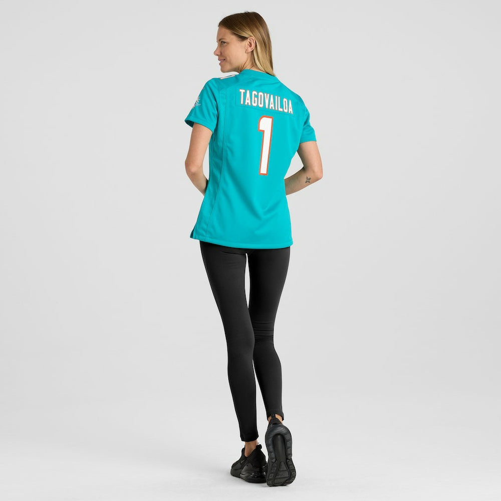 Tua Tagovailoa Miami Dolphins Women's Game Jersey Aqua