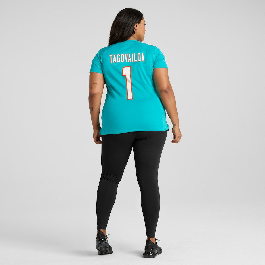 Tua Tagovailoa Miami Dolphins Women's Game Jersey Aqua