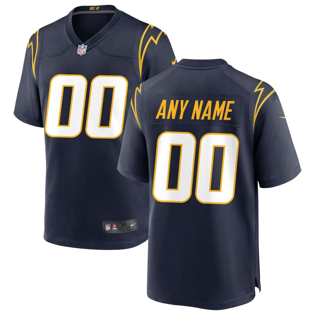 Los Angeles Chargers Alternate Custom Game Jersey Navy