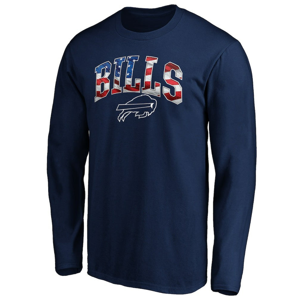 Buffalo Bills Banner Wave Long Sleeve T-Shirt Navy