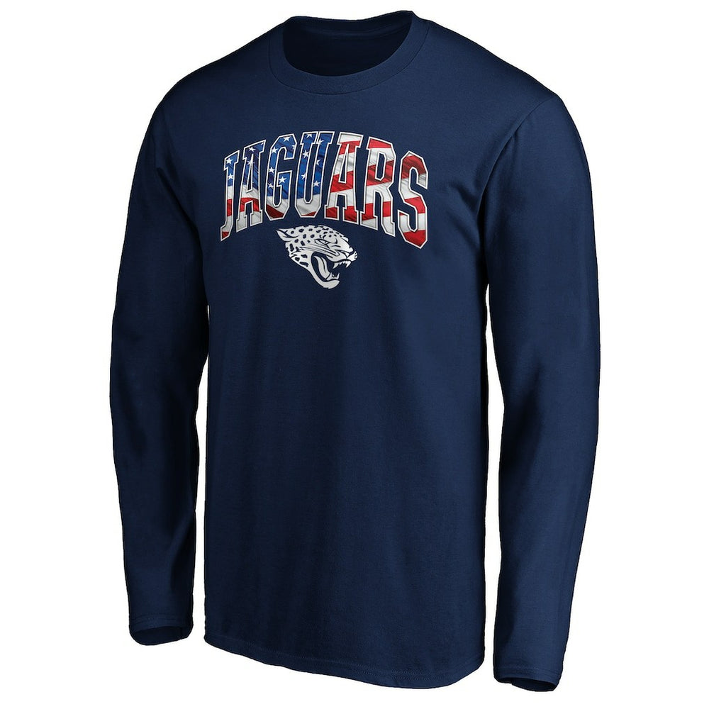 Jacksonville Jaguars Banner Wave Long Sleeve T-Shirt Navy