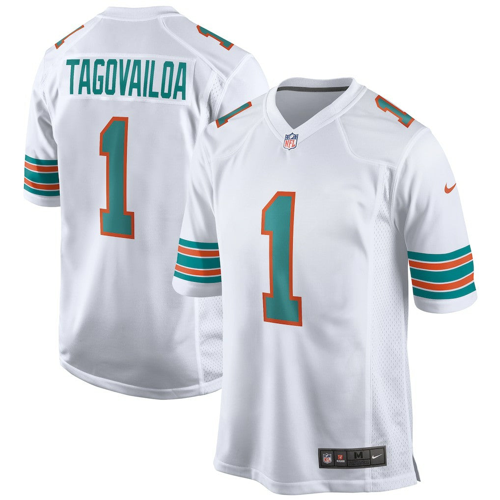 Tua Tagovailoa Miami Dolphins 2nd Alternate Game Jersey White