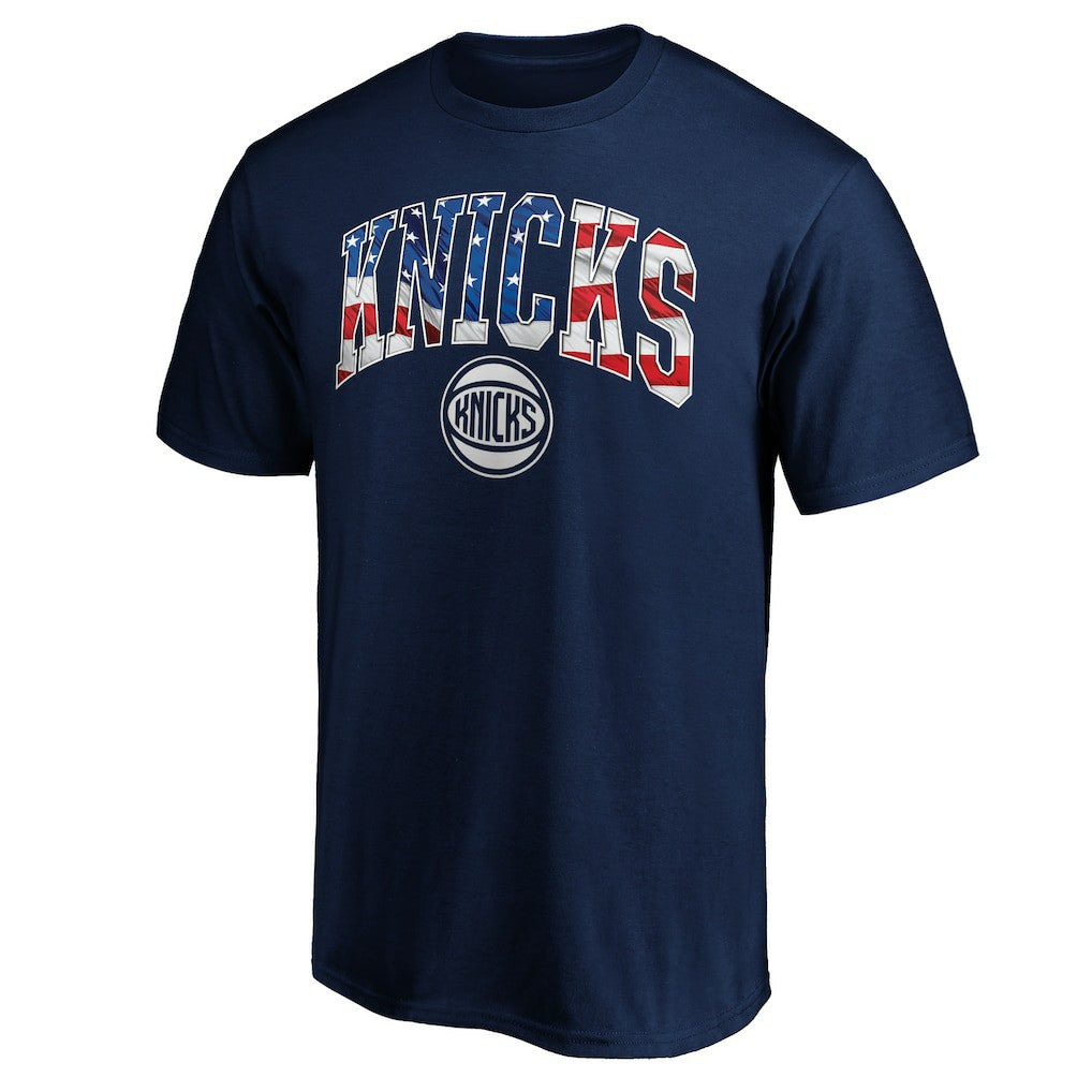 New York Knicks Banner Wave T-Shirt Navy